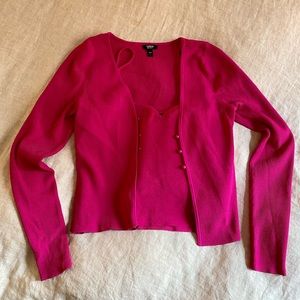 Cami + Cardigan Matching Set